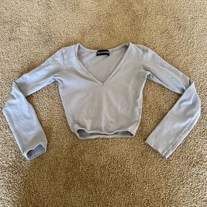 PLT long sleeve v neck